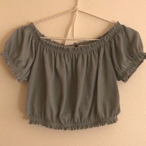 H&M off the shoulder crop top
